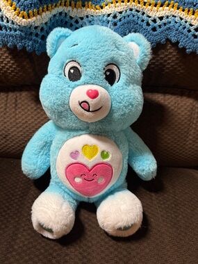 Care Bears Medium Plush Toy Always Here Bear (ECO) Aqua Blue